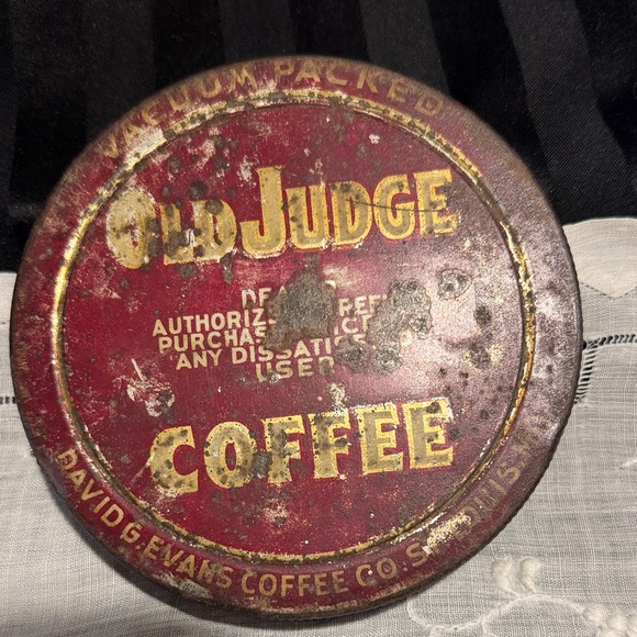 Old Judge Other - Vintage Collectable Coffee Metal Tin Lid